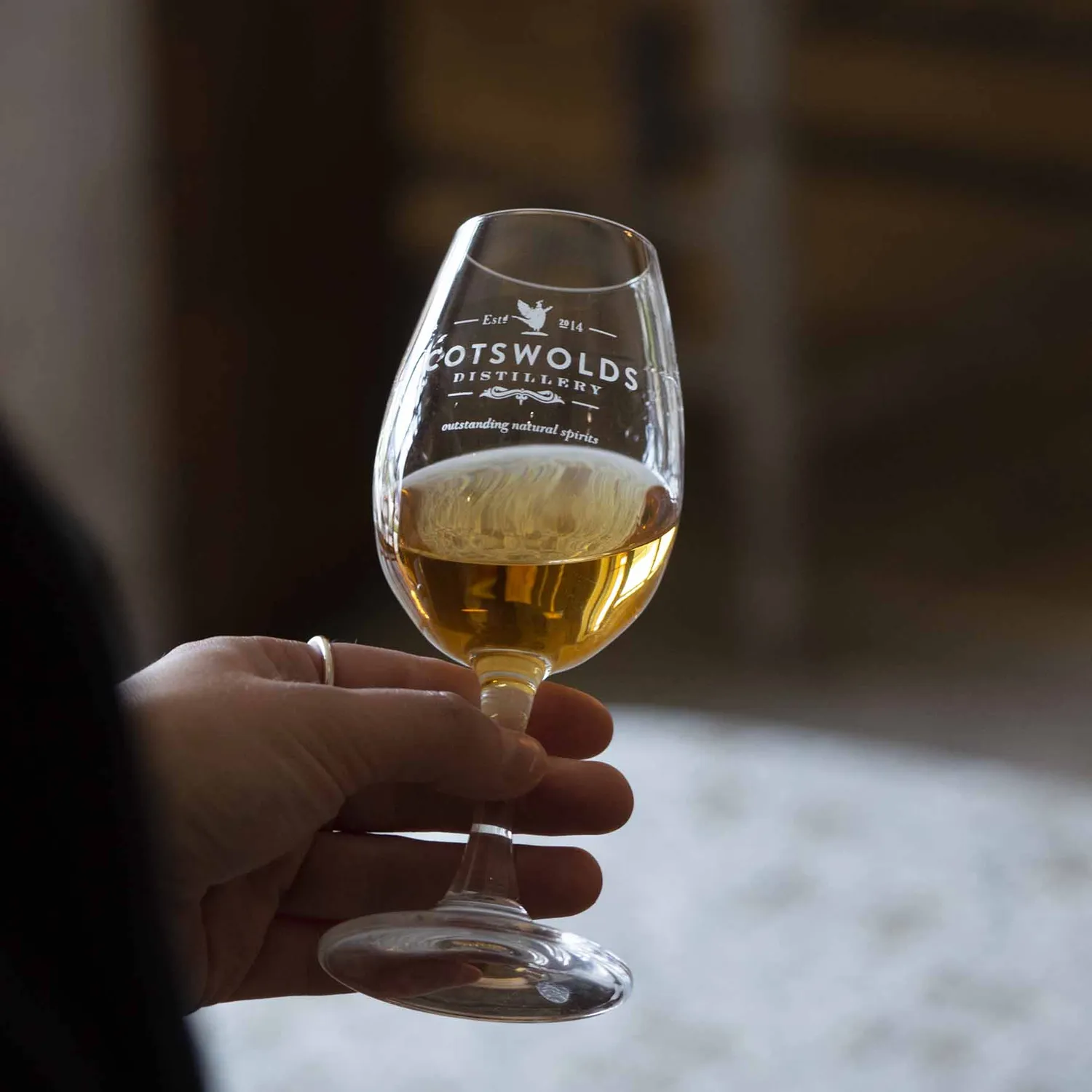 Cotswolds Copita whiskyglas proefglas met steel