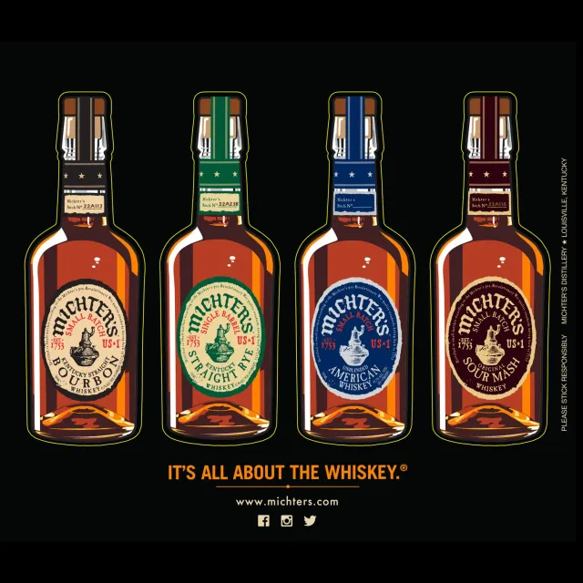 Michter's US*1 Bottle Stickers flesstickers set