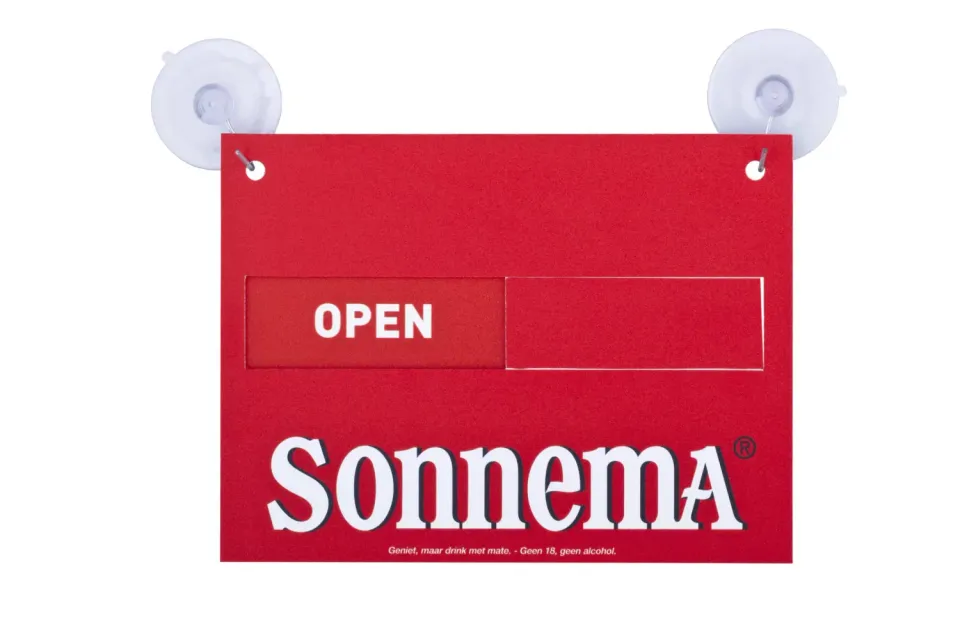 Sonnema Open Gesloten bordje voor bar