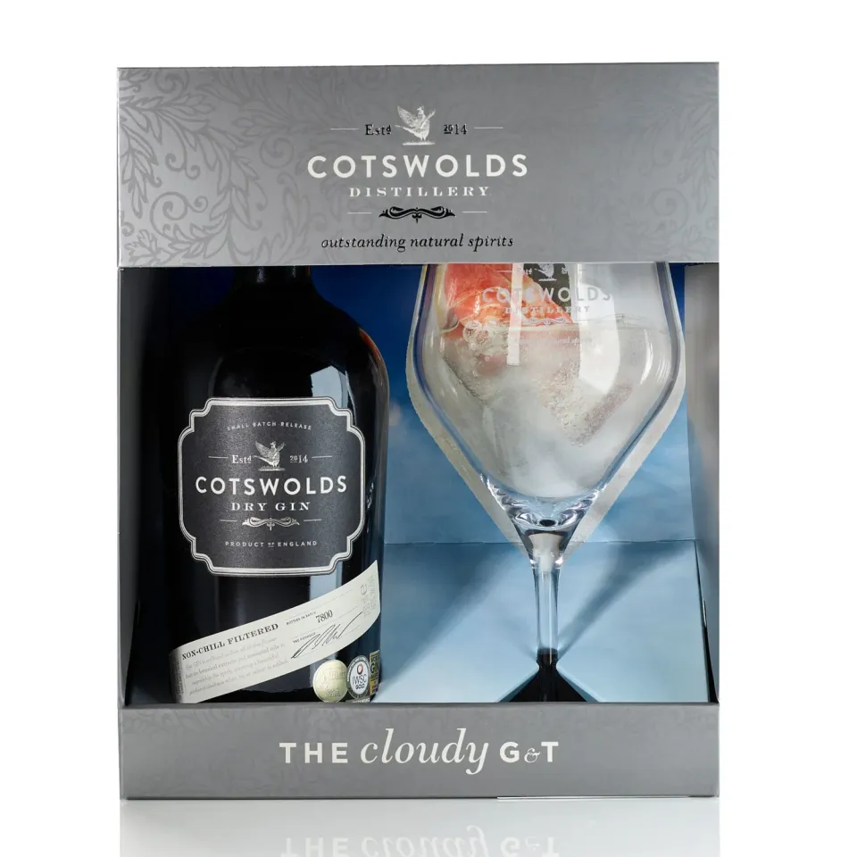 Cotswolds Dry Gin geschenkset 70cl met copaglas