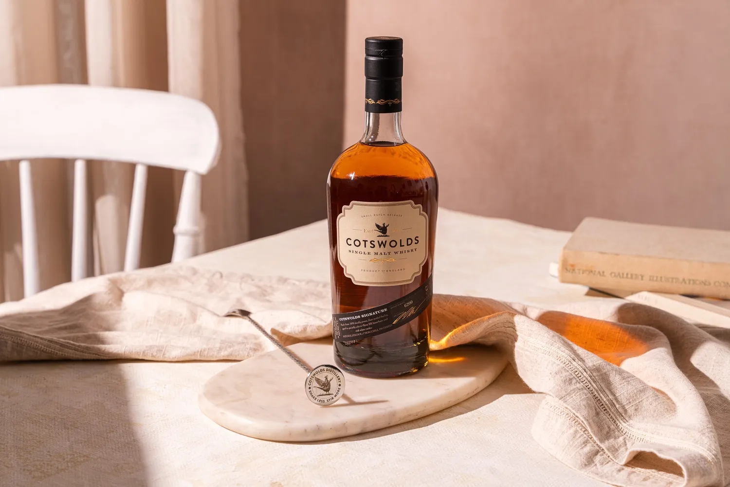 Cotswolds Stir Spoon barlepel rvs lang gedraaid