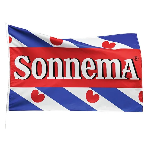 Sonnema Berenburg Friese vlag 100x150 cm rood wit blauw