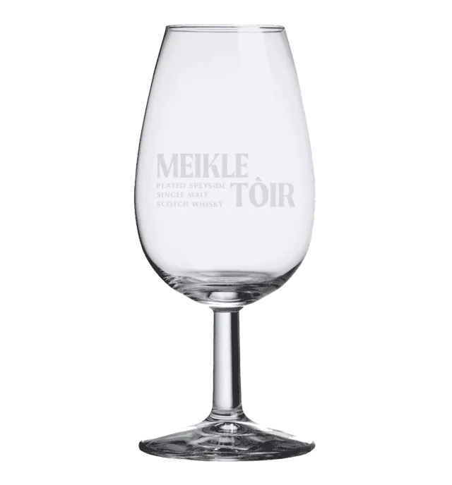 Meikle Toir whiskyglas geturfde malt proefglas