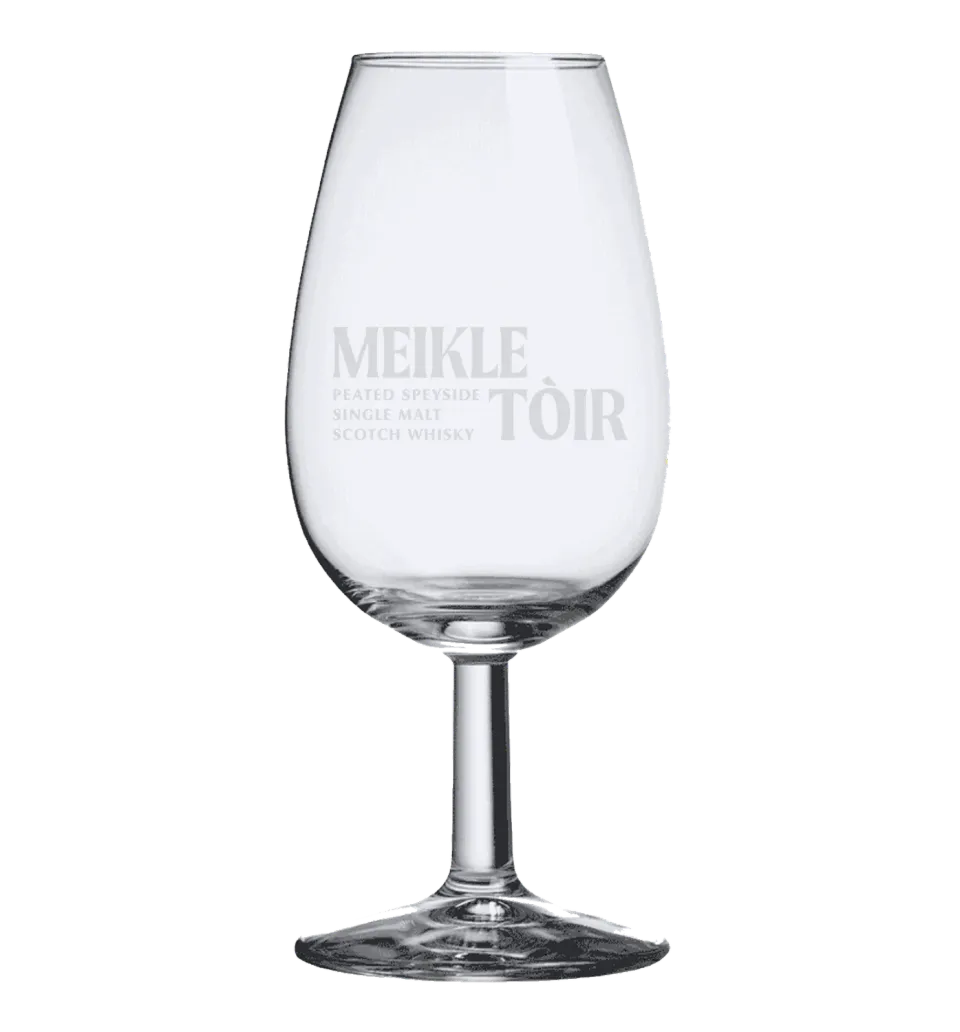 Meikle Toir whiskyglas geturfde malt proefglas