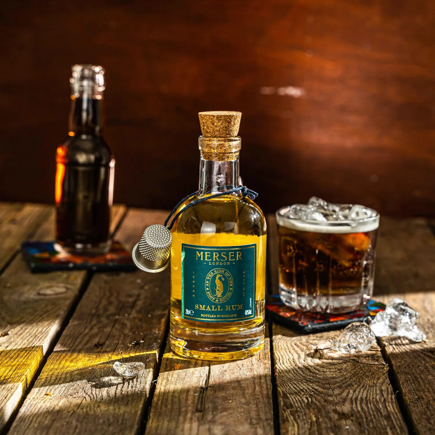 Merser Small Rum concentraat 5 ml laag alcohol karamel