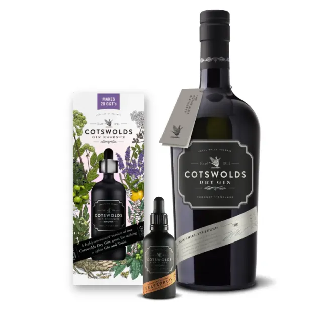 Cotswolds Dry Gin Gift Set gin 70cl citrus