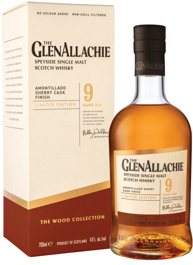 GlenAllachie 9 jaar Amontillado whisky sherry finish 48%