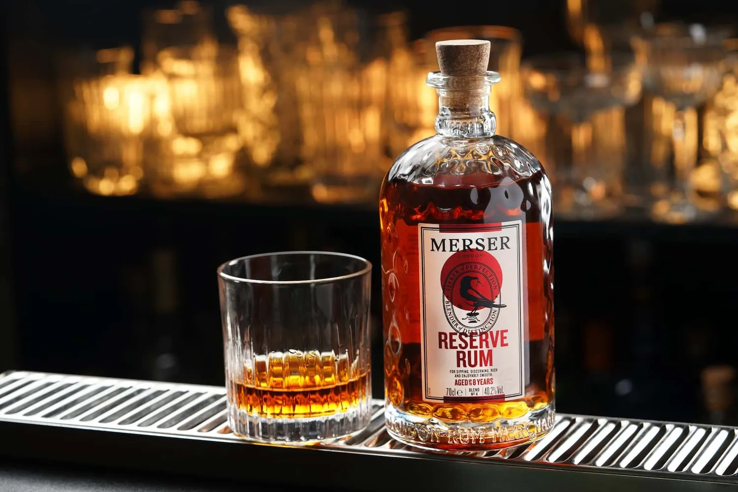 Merser Reserve rum 8 jaar honing sip