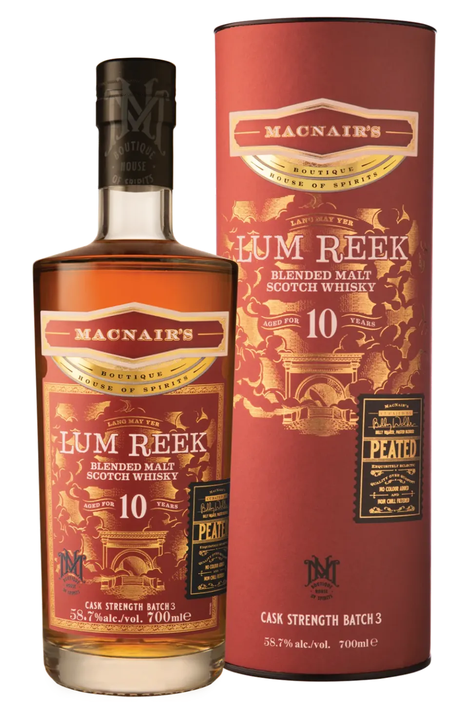 MacNair's Lum Reek 10 Year Old cask strength batch 3 sherry