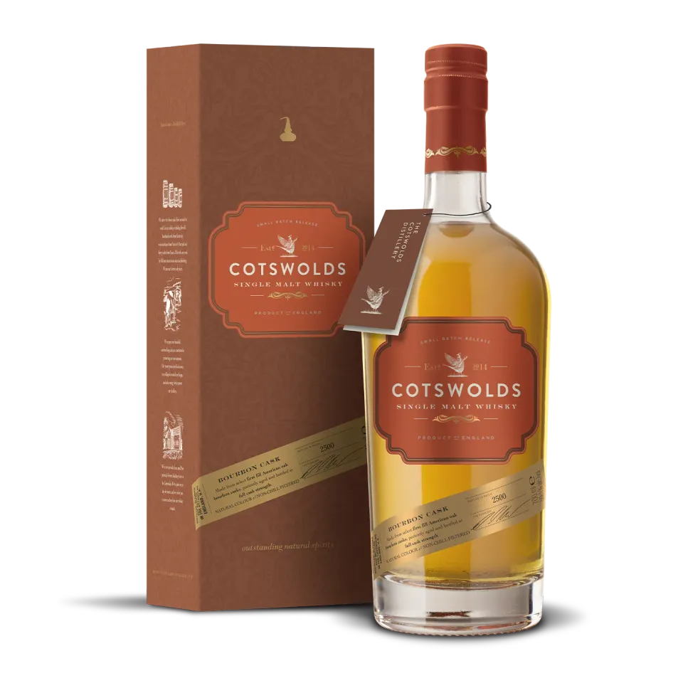 Cotswolds Bourbon Cask Single Malt whisky vatgerijpt