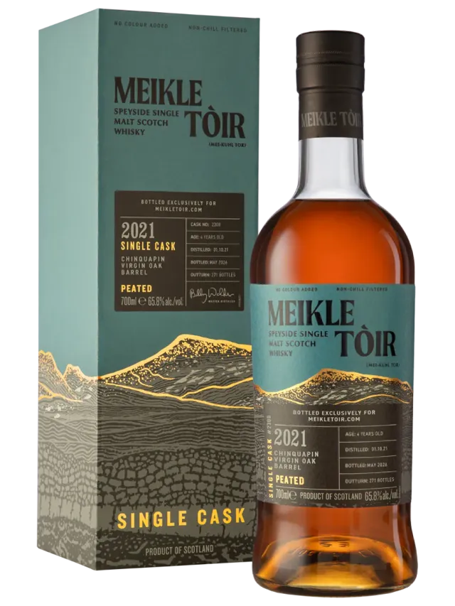 GlenAllachie Meikle Tòir 3.0 2021 whisky Chinquapin #2300 rokerig
