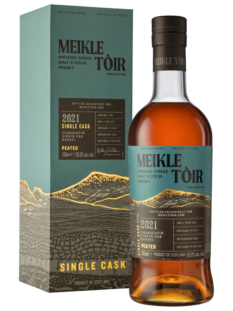 GlenAllachie Meikle Tòir 3.0 2021 whisky Chinquapin #2300 rokerig