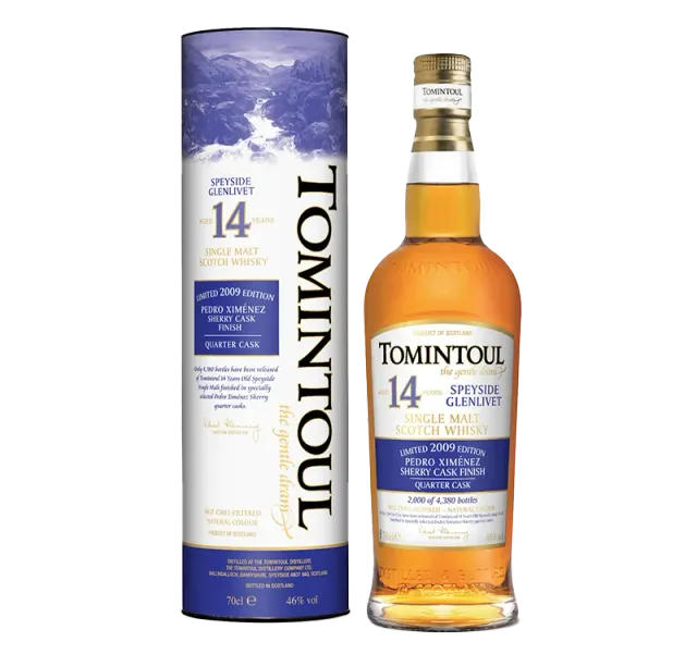 Tomintoul 14 Years Old 2009 Pedro Ximenez Sherry Quarter Cask Finish whisky