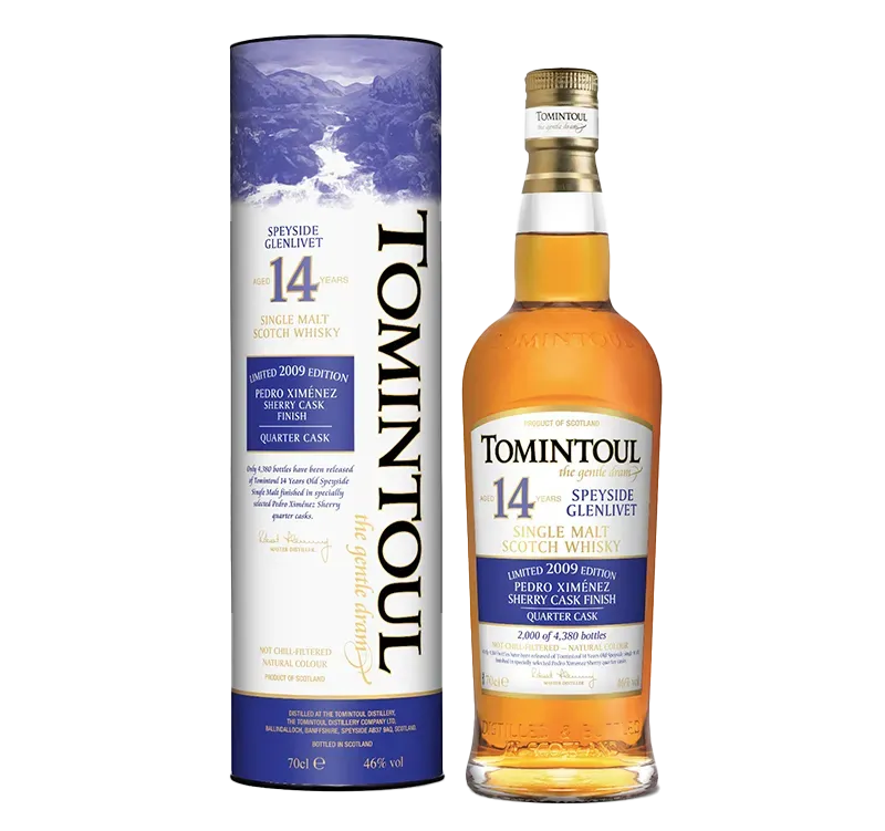 Tomintoul 14 Years Old 2009 Pedro Ximenez Sherry Quarter Cask Finish whisky