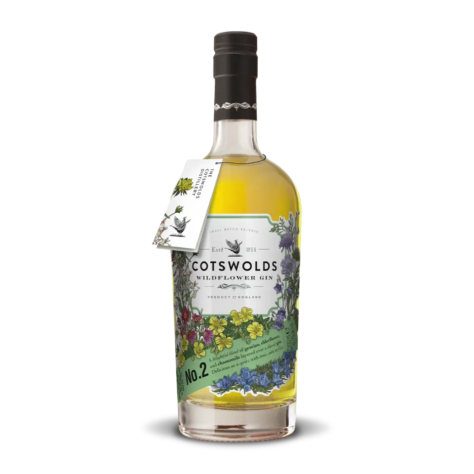 Wildflower No.2 Gin Bloemige Gin Fles Citroen Bitterzoet